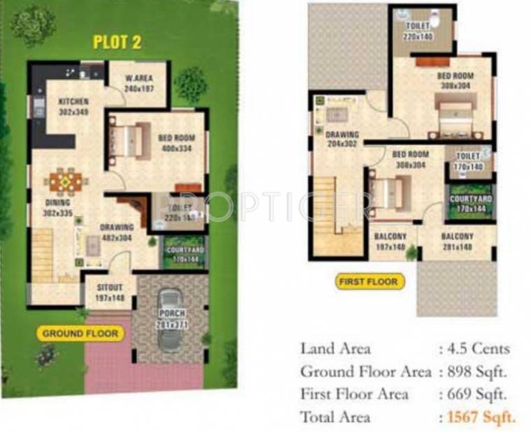 Sreepathi Homes Villa (3BHK+3T (1,567 sq ft) 1567 sq ft)
