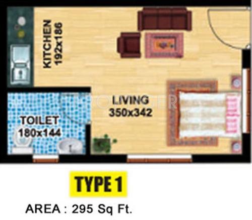 Sreepathi Navaneetham Block D (1BHK+1T (295 sq ft) 295 sq ft) Sreepathi Navaneetham Block D (1BHK+1T (295 sq ft) 295 sq ft)