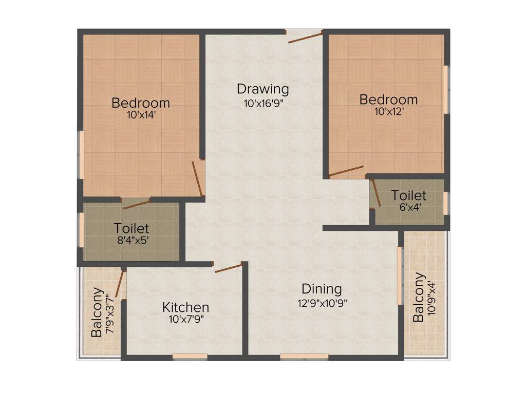 Sahiti Siri Signature (2BHK+2T (1,190 sq ft) 1190 sq ft)