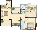 Gawade Group Kulswamini Vrindavan Floor Plan (1BHK+1T)