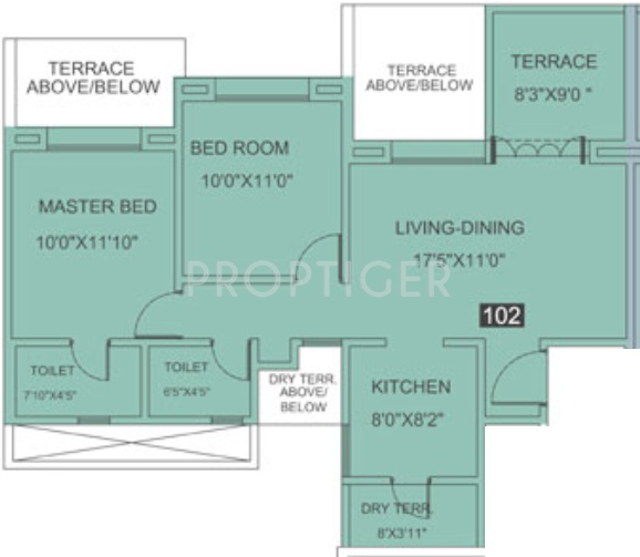 Goyal My Home MH14 Punawale (2BHK+2T (975 sq ft) 975 sq ft)