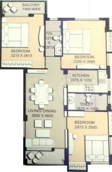 Rajput Rajput Tower (3BHK+2T (1,333 sq ft) 1333 sq ft)