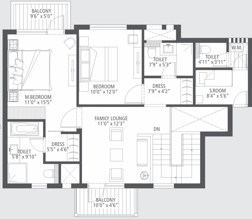 Lower Level Duplex Plan the views Floor Plan Lower Level Duplex Plan