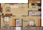 i1 Aashirwad (2BHK+2T (1,124 sq ft) 1124 sq ft)