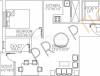 RP Raghavendra Nagar Floor Plan (1BHK+1T)