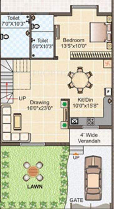 Gangwani Gokuldham Krishna Row House (4BHK+4T (2,100 sq ft) 2100 sq ft)