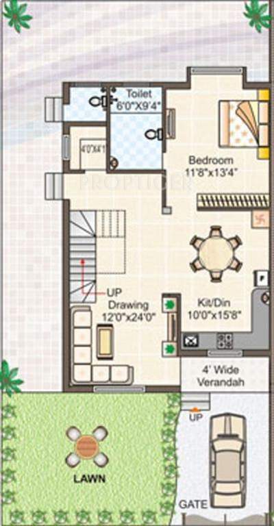 Gangwani Gokuldham Krishna Row House (3BHK+3T (2,000 sq ft) 2000 sq ft)