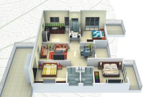 Gangwani Snow Drop Apartment (3BHK+3T (1,425 sq ft) 1425 sq ft)