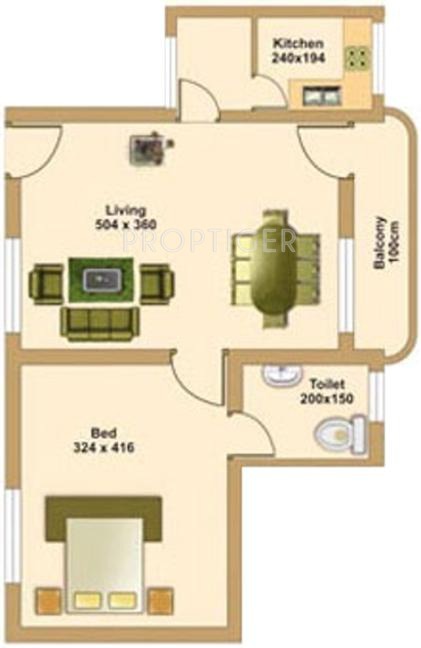 Sreepathi Kailasam (1BHK+1T (764 sq ft) 764 sq ft)