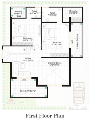 Gangwani Lotus East Side Independent Bungalow (4BHK+4T (2,300 sq ft) 2300 sq ft)