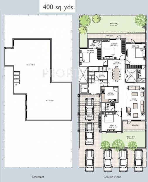 Emaar Emerald Floors Select (4BHK+3T (3,600 sq ft) + Servant Room 3600 sq ft)