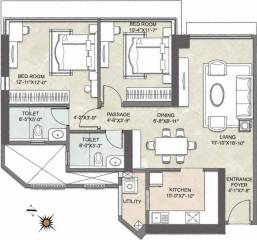 Kalpataru Imperial (2BHK+2T (1,347 sq ft) 1347 sq ft)