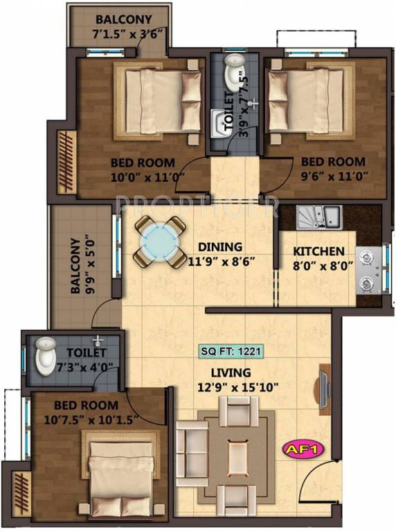 Sankar Yogi (3BHK+3T (1,221 sq ft) 1221 sq ft) Sankar Yogi (3BHK+3T (1,221 sq ft) 1221 sq ft)
