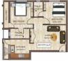 Identity SBR Avanti (2BHK+2T (875 sq ft) 875 sq ft)