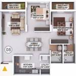 Space Hill Streak (2BHK+2T (1,190 sq ft) 1190 sq ft) Space Hill Streak (2BHK+2T (1,190 sq ft) 1190 sq ft)