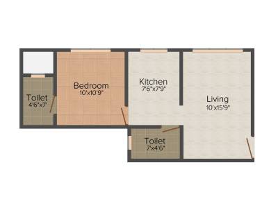 Crescent The Solitaire (1BHK+1T (690 sq ft) 690 sq ft) Crescent The Solitaire (1BHK+1T (690 sq ft) 690 sq ft)