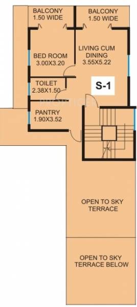 CV Darius Woods (1BHK+1T (665 sq ft) 665 sq ft) CV Darius Woods (1BHK+1T (665 sq ft) 665 sq ft)