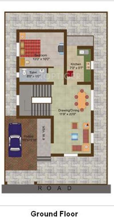Indo Harekrushan Villa (3BHK+3T (1,629 sq ft) 1629 sq ft)