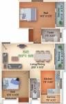Floor Plan (2BHK+2T (971 sq ft) 971 sq ft) Grand Space Developers Pvt Ltd Raj Mehal Floor Plan (2BHK+2T (971 sq ft) 971 sq ft)