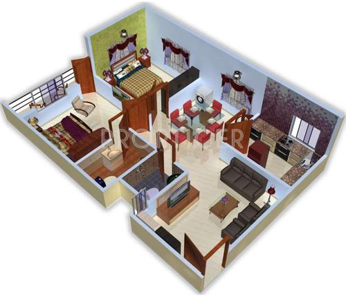 Mahanadi Sree Gopinath Enclave (2BHK+2T (1,008 sq ft) 1008 sq ft)