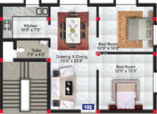 Neelachal Brundaban Arcade (2BHK+1T (875 sq ft) 875 sq ft)