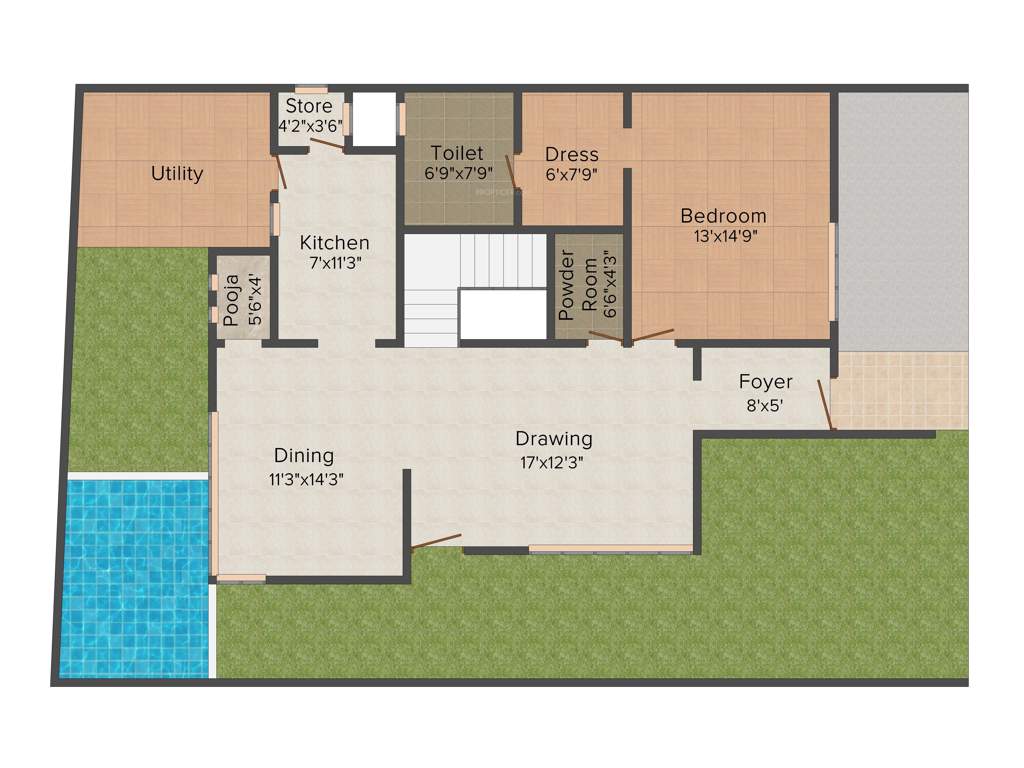 Veerabhadra Fort View Villas (3BHK+3T (2,644 sq ft) 2644 sq ft)