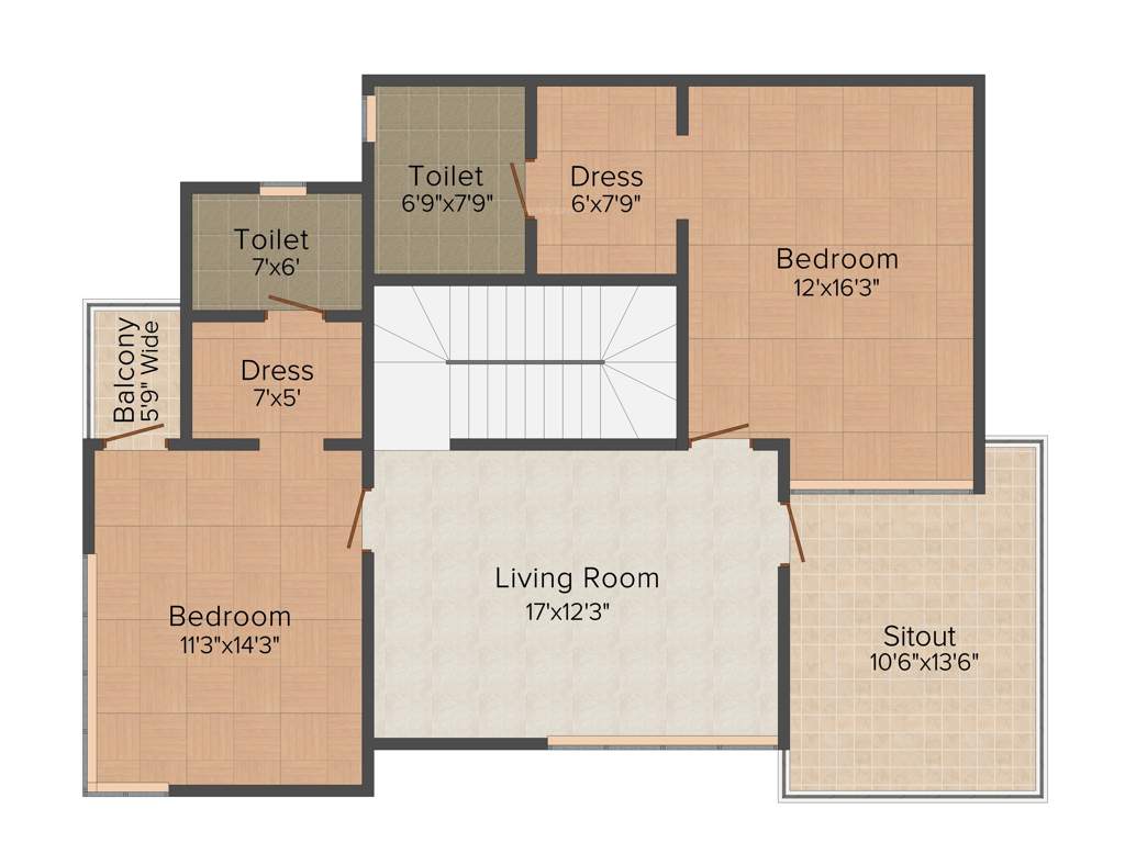 Veerabhadra Fort View Villas (3BHK+3T (2,644 sq ft) 2644 sq ft)