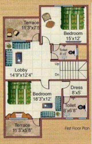 Neelachal Brundaban Gardens (3BHK+3T (2,050 sq ft) 2050 sq ft)