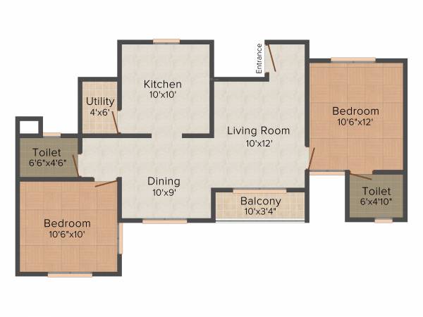 Confident Leo 3 (2BHK+2T (959 sq ft) 959 sq ft) Confident Leo 3 (2BHK+2T (959 sq ft) 959 sq ft)