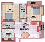 Moon Light Builders and Promoters Moon Homes (2BHK+2T (843 sq ft) 843 sq ft)