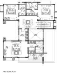 Sobha Lifestyle First Floor Plan (4BHK+4T)