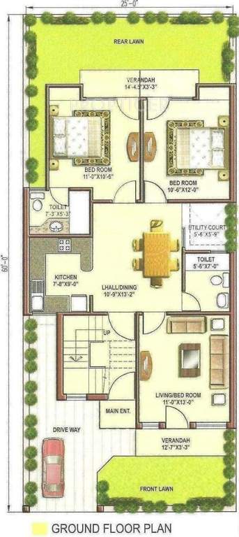 Eldeco Mayfair Villas (3BHK+3T (1,630 sq ft) 1630 sq ft)