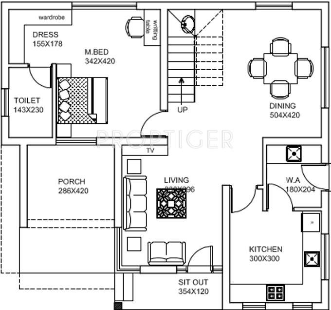 Unitac Sanam (3BHK+3T (2,828 sq ft) 2828 sq ft)