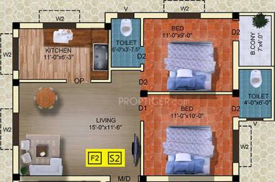 Sankar Sudarsana (2BHK+2T (800 sq ft) 800 sq ft) Sankar Sudarsana (2BHK+2T (800 sq ft) 800 sq ft)