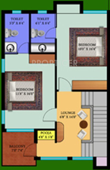 VIP Riverok (3BHK+3T (1,750 sq ft) + Pooja Room 1750 sq ft) VIP Riverok (3BHK+3T (1,750 sq ft) + Pooja Room 1750 sq ft)