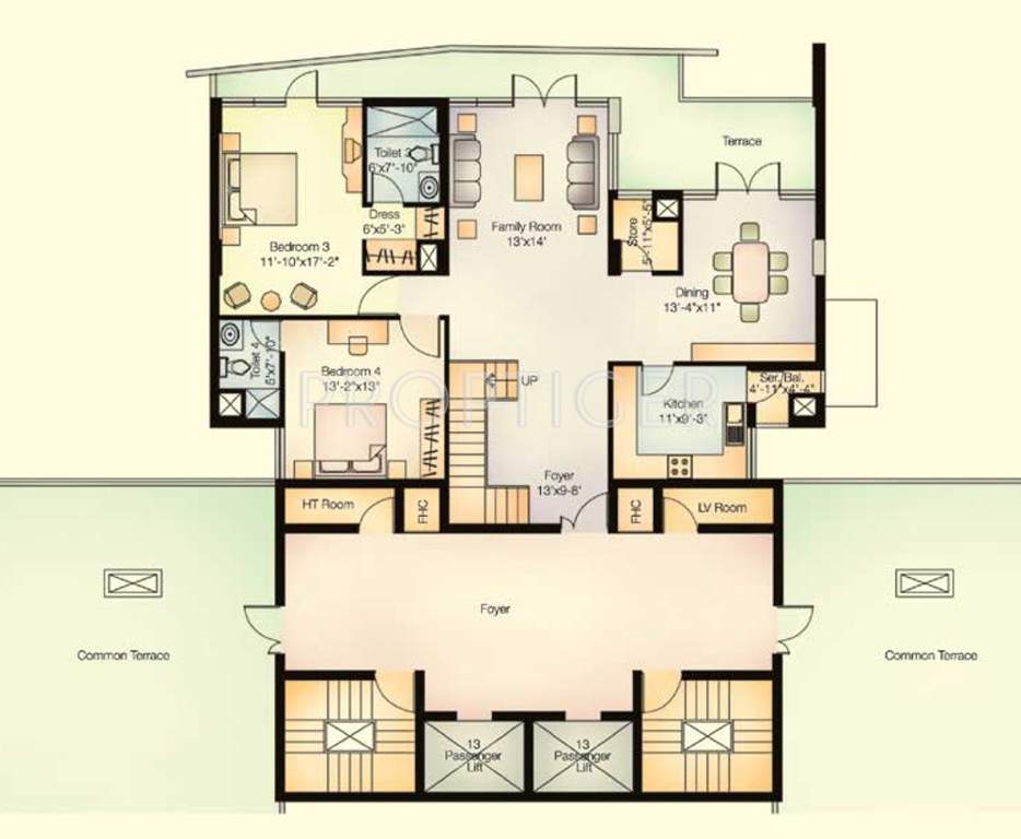 CGHS Jasminium (4BHK+4T (3,759 sq ft) Study Room 3759 sq ft)