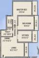 Floor Plan (2BHK+2T) Dimples La Vista Floor Plan (2BHK+2T)
