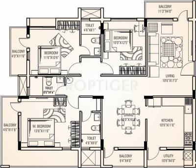 Ace Destiny (3BHK+3T (1,876 sq ft) 1876 sq ft) Ace Destiny (3BHK+3T (1,876 sq ft) 1876 sq ft)