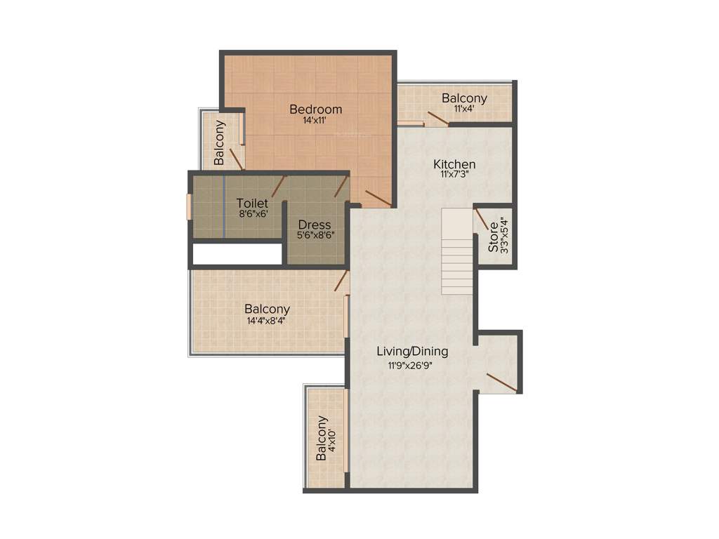 Mahima Elite (3BHK+3T (2,330 sq ft) 2330 sq ft)