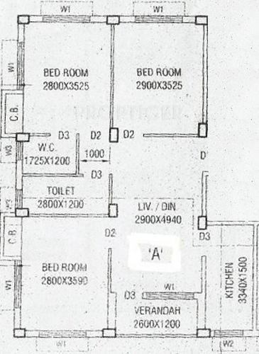 Udyog Group of Construction DS Tower (3BHK+2T (1,175 sq ft) 1175 sq ft)