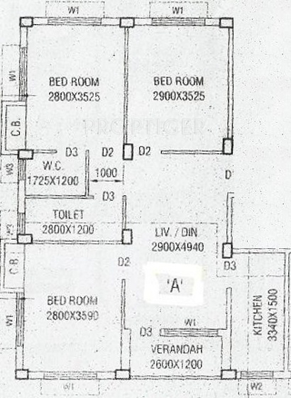 Udyog Group of Construction DS Tower (3BHK+2T (1,175 sq ft) 1175 sq ft) Udyog Group of Construction DS Tower (3BHK+2T (1,175 sq ft) 1175 sq ft)