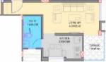 Floor Plan (1BHK+1T (371 sq ft) 371 sq ft) Niche Constructions Elysia Floor Plan (1BHK+1T (371 sq ft) 371 sq ft)
