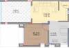 Niche Constructions Elysia Floor Plan (1BHK+1T (709 sq ft) 709 sq ft)