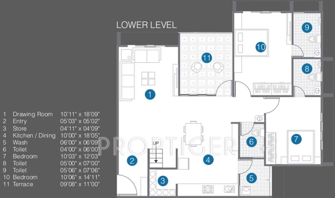 Sangani Shaligram Lakeview (4BHK+5T (2,030 sq ft) 2030 sq ft)