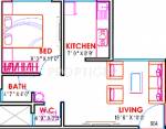 Priyanka Regency Priyanka Utkarsh Floor Plan (1BHK+1T)