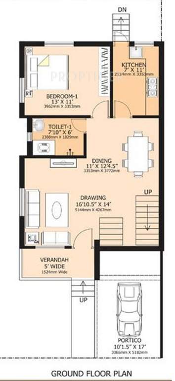 Vijaya Gardens Phase VII (3BHK+3T (1,593 sq ft) 1593 sq ft)