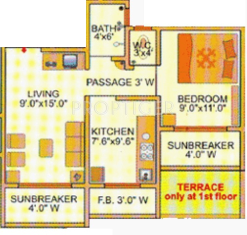 Amit Complex (1BHK+1T (740 sq ft) 740 sq ft) Amit Complex (1BHK+1T (740 sq ft) 740 sq ft)