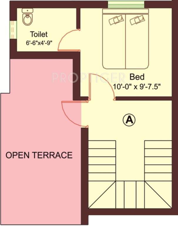 Meridian Semi Independant Villa (3BHK+4T (1,289 sq ft) 1289 sq ft)