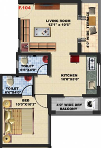 Shree Shree Hari (1BHK+1T (610 sq ft) 610 sq ft) Shree Shree Hari (1BHK+1T (610 sq ft) 610 sq ft)