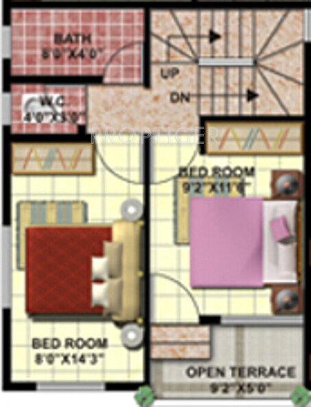 Shree Yashashree Shree Suryamala First Floor Plan (3BHK+3T)